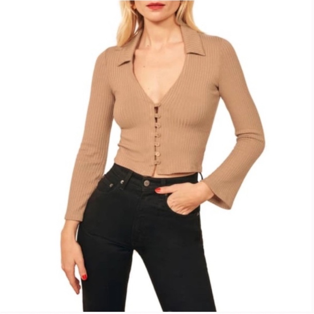 Reformation ribbed long sleeve